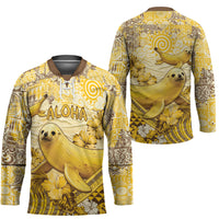Hawaii Banana Seal Hockey Jersey Ilio Holo I Ka Uaua Aloha DT05 - Polynesian Pride