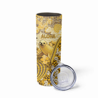 Hawaii Banana Seal Skinny Tumbler Ilio Holo I Ka Uaua Aloha DT05 - Polynesian Pride