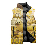Hawaii Banana Seal Sleeveless Puffer Jacket Ilio Holo I Ka Uaua Aloha DT05 - Polynesian Pride