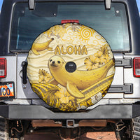 Hawaii Banana Seal Spare Tire Cover Ilio Holo I Ka Uaua Aloha DT05 Yellow - Polynesian Pride