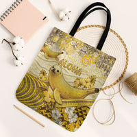 Hawaii Banana Seal Tote Bag Ilio Holo I Ka Uaua Aloha DT05 Black Strap One Size Yellow - Polynesian Pride