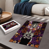 Hawaii Halloween Puzzle Skeleton Bones Flower Lei Tropical Floral DT05 - Polynesian Pride
