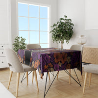 Hawaii Halloween Tablecloth Skeleton Bones Flower Lei Tropical Floral DT05 - Polynesian Pride