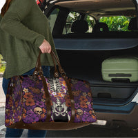 Hawaii Halloween Travel Bag Skeleton Bones Flower Lei Tropical Floral DT05 - Polynesian Pride