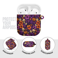 Hawaii Halloween AirPods Case Skeleton Pumpkin Hawaiian Flower Tribal DT05 - Polynesian Pride