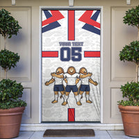 Custom England Football Door Cover Three Lions Trophy St George Cross