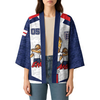 Custom England Football Kimono Three Lions Trophy St George Cross