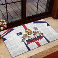 Custom England Football Rubber Doormat Three Lions Trophy St George Cross