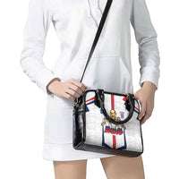 Custom England Football Shoulder Handbag Three Lions Trophy St George Cross