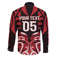 Custom Aotearoa Ngapuhi Family Matching Off The Shoulder Long Sleeve Dress and Hawaiian Shirt Maori Pattern New Zealand - Polynesian Pride