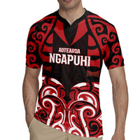 Custom Aotearoa Ngapuhi Rugby Jersey Maori Pattern New Zealand DT05 - Polynesian Pride