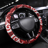 Aotearoa Ngapuhi Steering Wheel Cover Maori Pattern New Zealand - Polynesian Pride