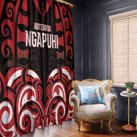 Aotearoa Ngapuhi Window Curtain Maori Pattern New Zealand - Polynesian Pride