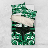 Aotearoa Ngai Tahu Bedding Set Maori Pattern New Zealand DT05 US Twin 172cm x 218cm Green - Polynesian Pride
