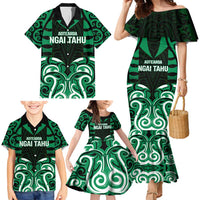 Custom Aotearoa Ngai Tahu Family Matching Mermaid Dress and Hawaiian Shirt Maori Pattern New Zealand - Polynesian Pride