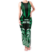 Custom Aotearoa Ngai Tahu Family Matching Tank Maxi Dress and Hawaiian Shirt Maori Pattern New Zealand - Polynesian Pride