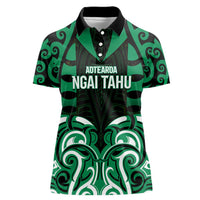 Custom Aotearoa Ngai Tahu Women Polo Shirt Maori Pattern New Zealand - Polynesian Pride