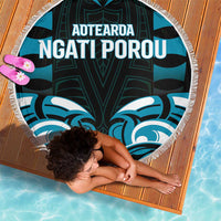 Aotearoa Ngati Porou Beach Blanket Maori Pattern New Zealand - Polynesian Pride