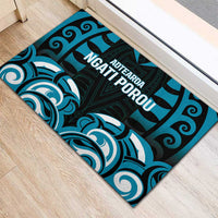 Aotearoa Ngati Porou Rubber Doormat Maori Pattern New Zealand - Polynesian Pride