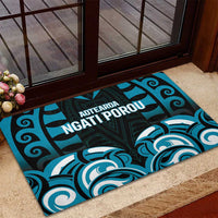 Aotearoa Ngati Porou Rubber Doormat Maori Pattern New Zealand - Polynesian Pride
