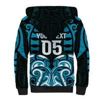 Custom Aotearoa Ngati Porou Sherpa Hoodie Maori Pattern New Zealand - Polynesian Pride