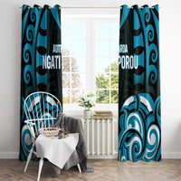 Aotearoa Ngati Porou Window Curtain Maori Pattern New Zealand - Polynesian Pride