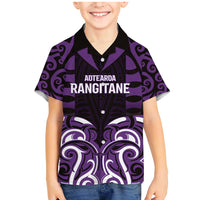 Custom Aotearoa Rangitane Family Matching Mermaid Dress and Hawaiian Shirt Maori Pattern New Zealand - Polynesian Pride
