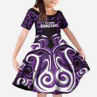 Custom Aotearoa Rangitane Family Matching Summer Maxi Dress and Hawaiian Shirt Maori Pattern New Zealand - Polynesian Pride