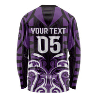 Custom Aotearoa Rangitane Long Sleeve Shirt Maori Pattern New Zealand - Polynesian Pride