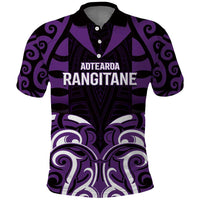 Custom Aotearoa Rangitane Polo Shirt Maori Pattern New Zealand - Polynesian Pride