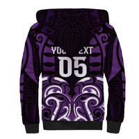 Custom Aotearoa Rangitane Sherpa Hoodie Maori Pattern New Zealand - Polynesian Pride