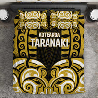 Aotearoa Taranaki Bedding Set Maori Pattern New Zealand DT05 Yellow - Polynesian Pride
