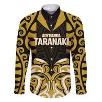Custom Aotearoa Taranaki Family Matching Short Sleeve Bodycon Dress and Hawaiian Shirt Maori Pattern New Zealand - Polynesian Pride