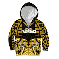 Custom Aotearoa Taranaki Kid Hoodie Maori Pattern New Zealand - Polynesian Pride