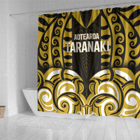 Aotearoa Taranaki Shower Curtain Maori Pattern New Zealand - Polynesian Pride