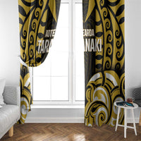 Aotearoa Taranaki Window Curtain Maori Pattern New Zealand - Polynesian Pride