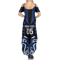 Custom Aotearoa Ngati Tuwharetoa Family Matching Summer Maxi Dress and Hawaiian Shirt Maori Pattern New Zealand - Polynesian Pride