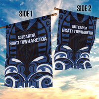 Aotearoa Ngati Tuwharetoa Garden Flag Maori Pattern New Zealand - Polynesian Pride