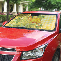 Hawaii Palaka Auto Sun Shade Cute Ripe Mango Turtle On The Waves DT05 - Polynesian Pride