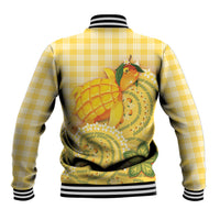 Hawaii Palaka Baseball Jacket Cute Ripe Mango Turtle On The Waves DT05 - Polynesian Pride