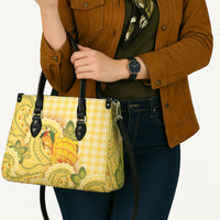 Hawaii Palaka Leather Bag Cute Ripe Mango Turtle On The Waves DT05 - Polynesian Pride
