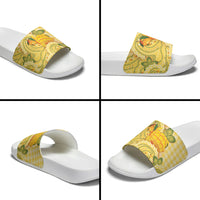 Hawaii Palaka Slide Sandals Cute Ripe Mango Turtle On The Waves DT05 - Polynesian Pride