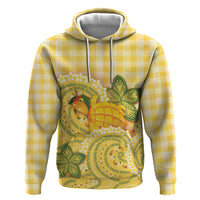 Hawaii Palaka Zip Hoodie Cute Ripe Mango Turtle On The Waves DT05 Pullover Hoodie Yellow - Polynesian Pride