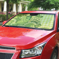 Hawaii Palaka Auto Sun Shade Cute Green Mango Turtle On The Waves DT05 - Polynesian Pride