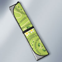 Hawaii Palaka Auto Sun Shade Cute Green Mango Turtle On The Waves DT05 - Polynesian Pride