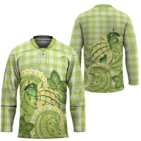 Hawaii Palaka Hockey Jersey Cute Green Mango Turtle On The Waves
