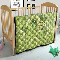 Hawaii Palaka Quilt Cute Green Mango Turtle On The Waves DT05 - Polynesian Pride