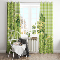 Hawaii Palaka Window Curtain Cute Green Mango Turtle On The Waves DT05 - Polynesian Pride