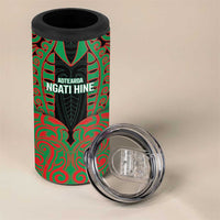 Custom Aotearoa Ngati Hine 4 in 1 Can Cooler Tumbler Maori Pattern New Zealand - Polynesian Pride