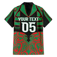 Custom Aotearoa Ngati Hine Family Matching Off Shoulder Maxi Dress and Hawaiian Shirt Maori Pattern New Zealand - Polynesian Pride